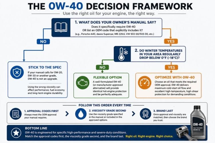 Bottom line: the actual decision framework