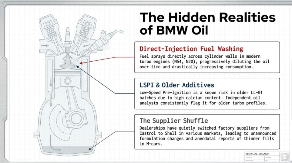 Common complaints with BMW 5W-30 oil