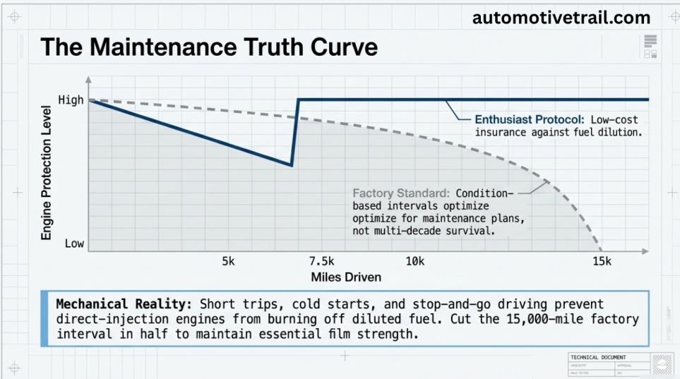 Oil change intervals and what shortens them