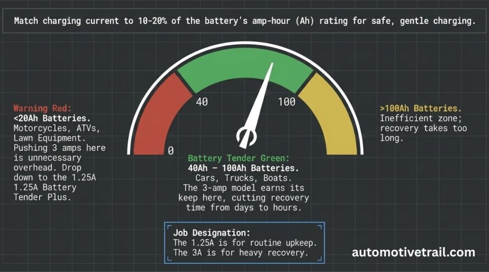 Do you actually need the 3 amp, or is it overkill for your battery