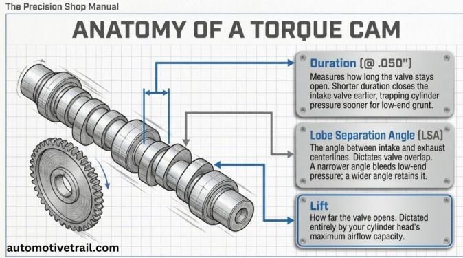 The cam specs that control torque