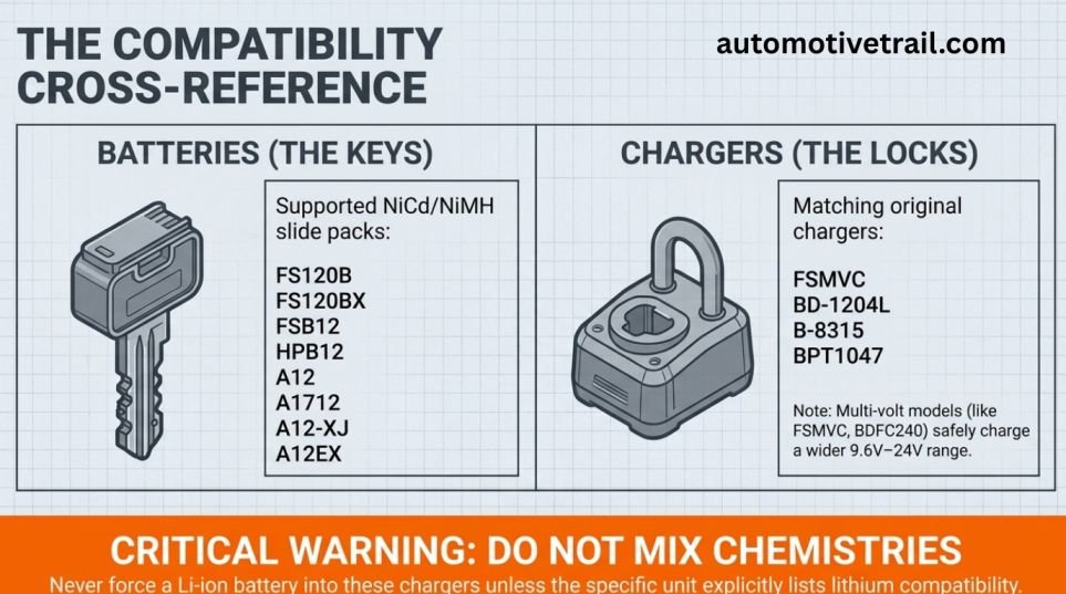 Original charger and battery model numbers to check