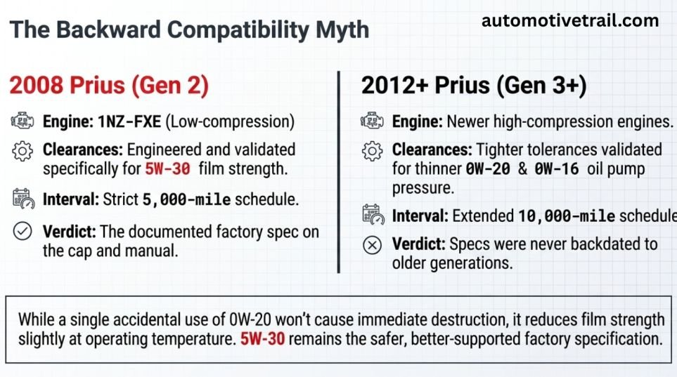 Can you use 0W-20 in a 2008 Prius anyway?