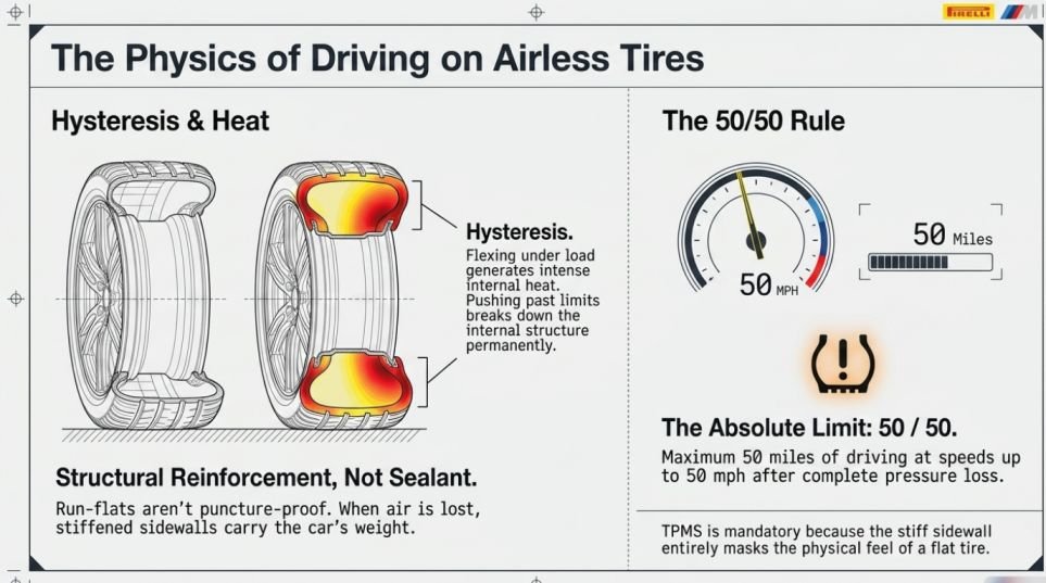 How Pirelli run-flat tires work (and their real limits)