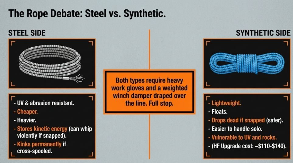 Steel rope vs synthetic rope: which one for your setup