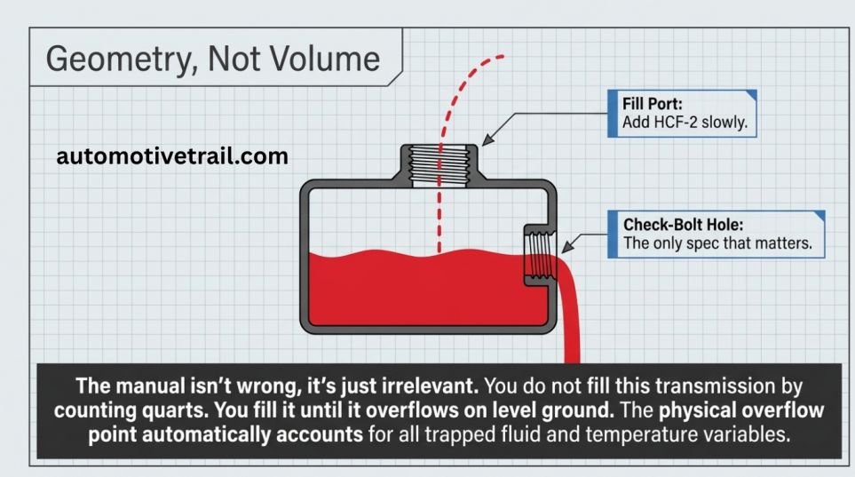 How to check the fluid level correctly