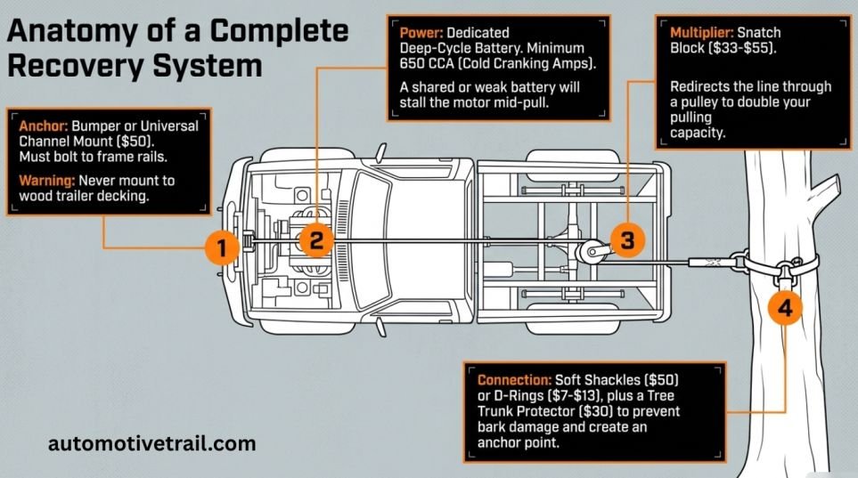 Power and wiring: battery, remote, and amperage needs