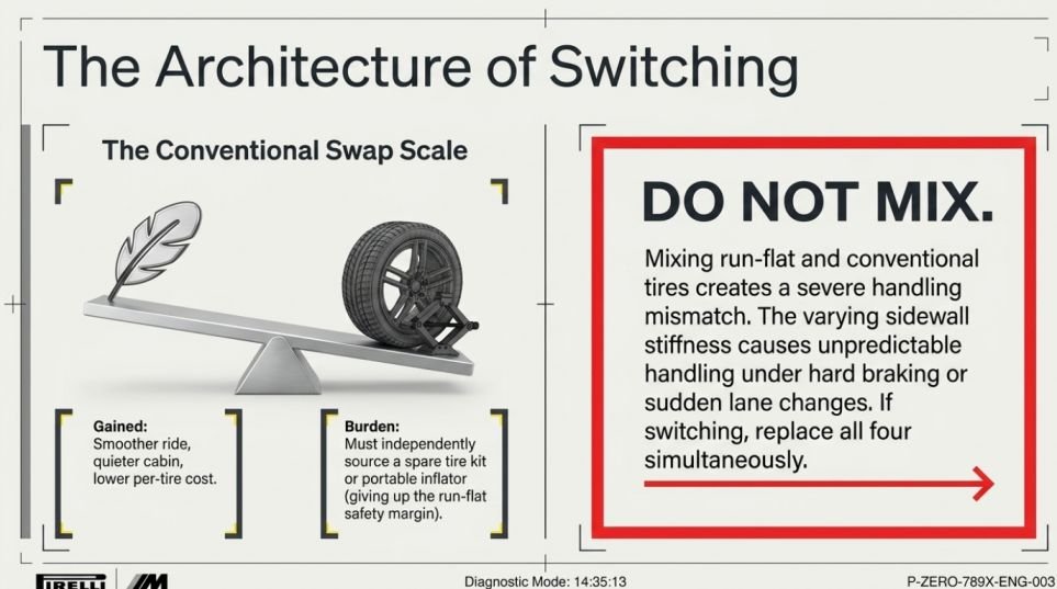 Switching away from run-flats: what changes
