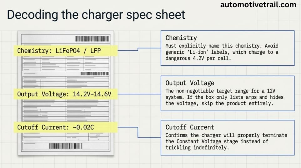 How to tell a charger is actually rated for LiFePO4