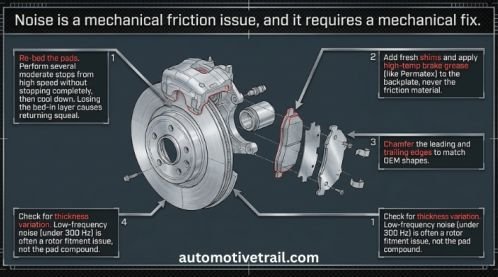 How to stop Ferodo brake pads from squealing