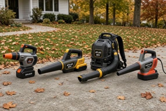 Harbor Freight leaf blower lineup at a glance