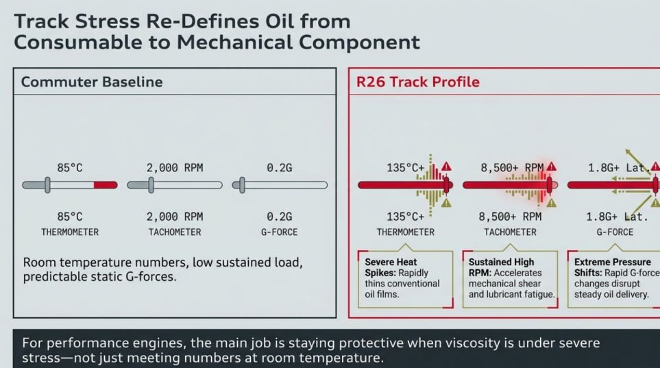 R26 Track Stress Drives Oil Design