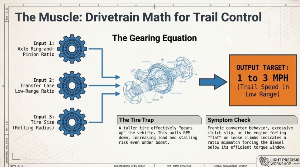 Gear Ratio Matching For Crawlability