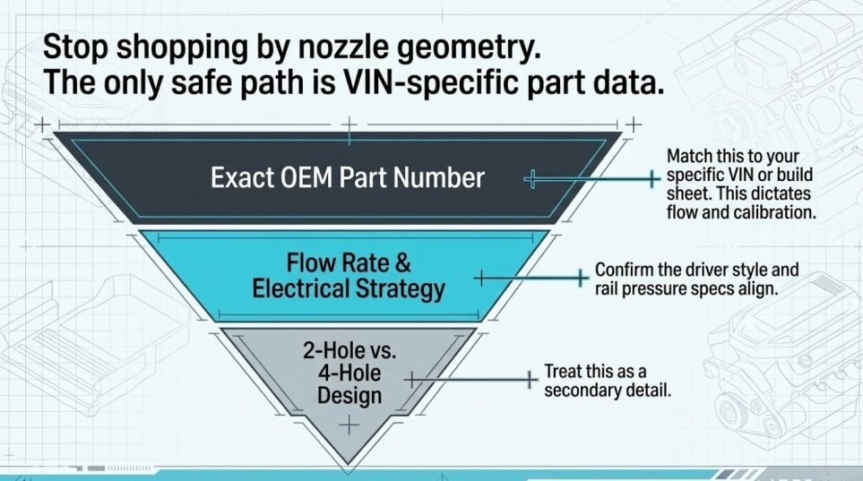 3 Vortec Injector Interchange Rules