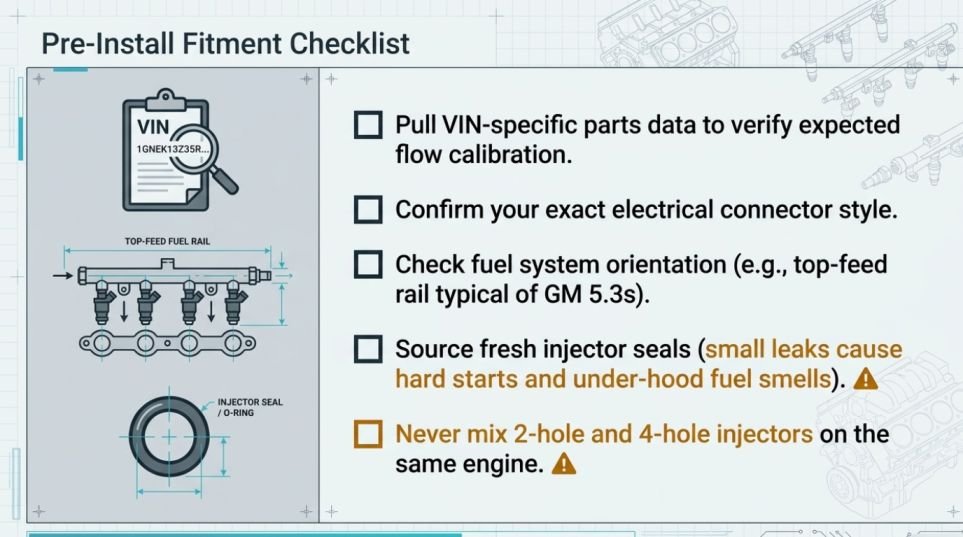 Fuel Injector Fitment Checklist