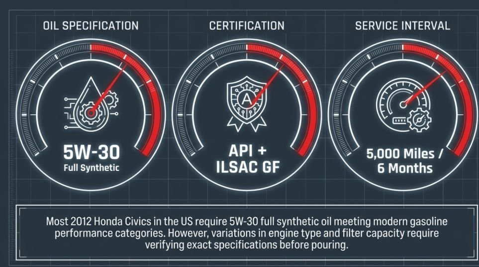 What Oil Does a 2012 Honda Civic Use