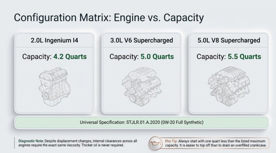 Engine Oil Capacity By Configuration