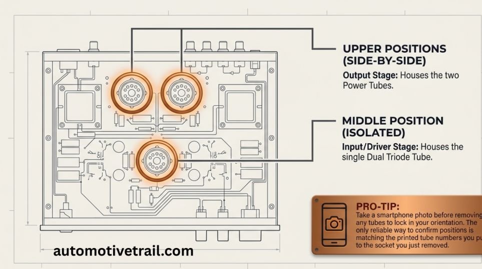 How Many Tubes, And Which Spots Are "Upper" Vs "Middle"