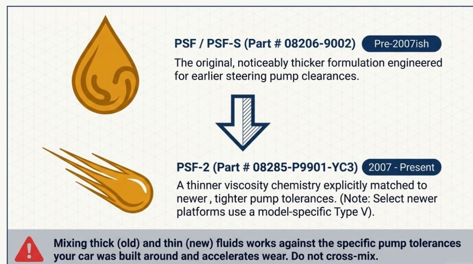 Decoding Honda's PSF specs: PSF, PSF-S, PSF-2, and Type V