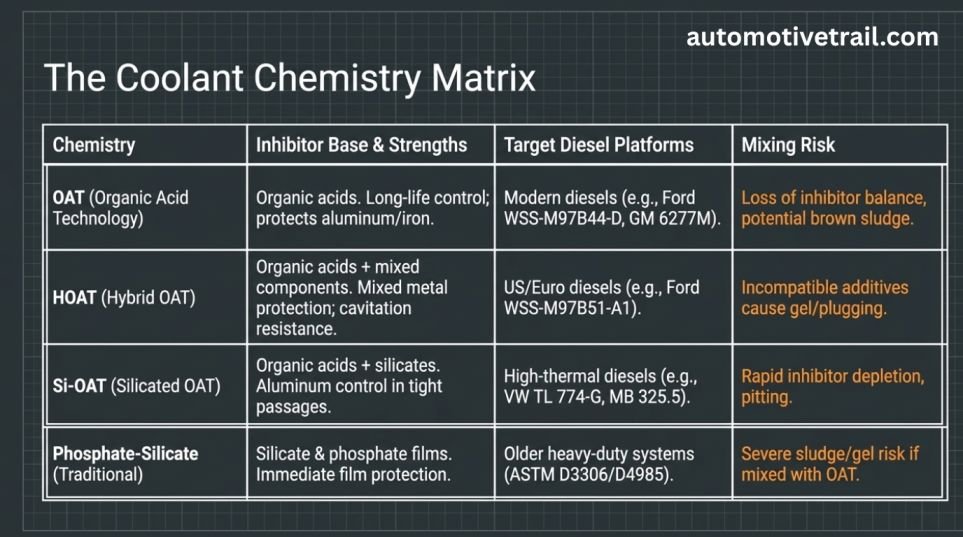 Coolant Chemistry Families And Inhibitors