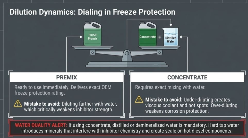 Dilution Ratio And Freeze Protection