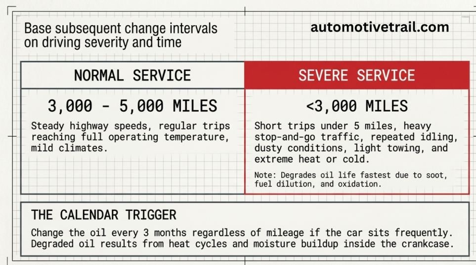 Change Interval And Driving Severity