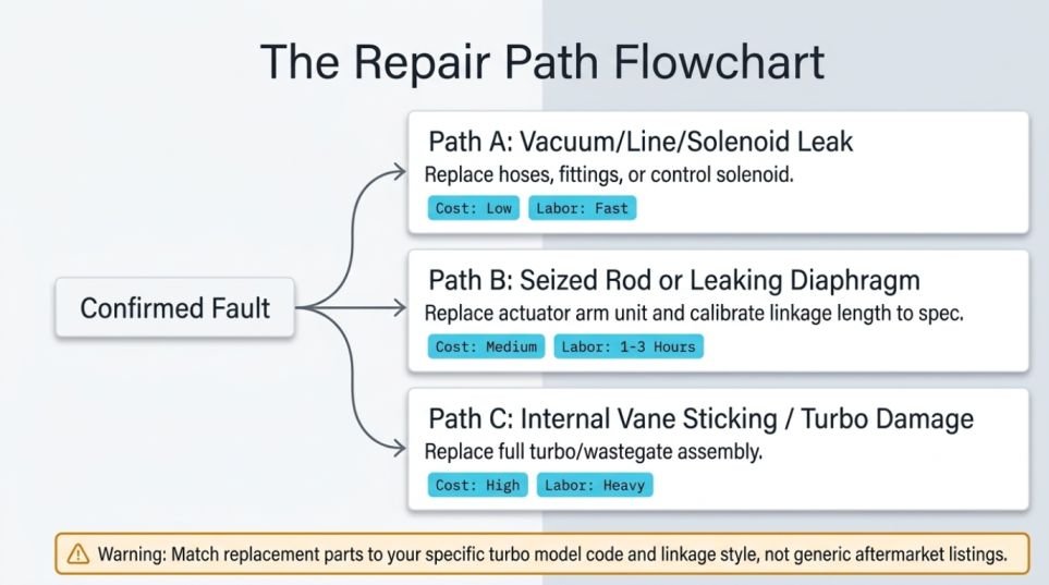 Repair Direction For Each Scenario