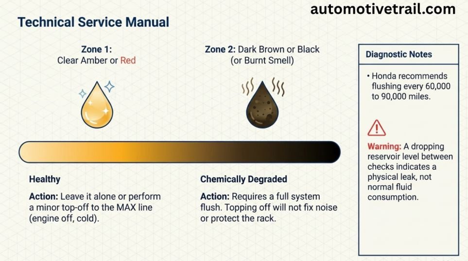 How to check and top off Honda power steering fluid